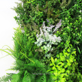 Customized outdoor artificial fern grass mat for vertical garden wall